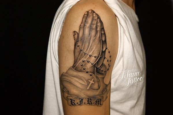 拝み手　プレイングハンド　PRAY HANDS TATTOO ミッドセンチュリー