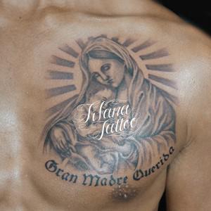 聖母子のタトゥー作品画像