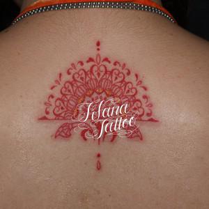 Red Line Art Tattoo