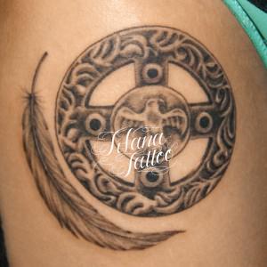 イーグルの紋章のタトゥー