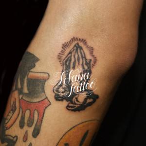 Small Praying hands Tattoo