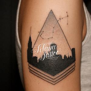 マンハッタン|星座|幾何学模様のタトゥー