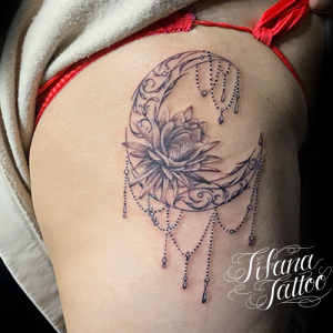 蓮のタトゥーデザイン Tifana Tattoo 東京 渋谷のタトゥースタジオ