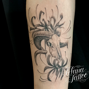 スカルのタトゥーデザイン Tifana Tattoo 東京 渋谷のタトゥースタジオ