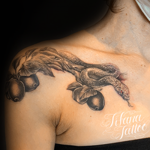 蛇 薔薇のタトゥー ギャラリー Tifana Tattoo 東京 渋谷のタトゥースタジオ 蛇 薔薇のタトゥー ギャラリー Tifana Tattoo 東京 渋谷のタトゥースタジオ
