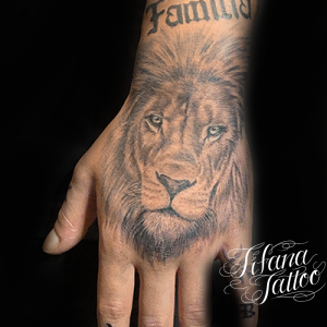 ライオンのタトゥーデザイン Tifana Tattoo 東京 渋谷のタトゥースタジオ