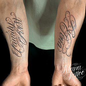 手書きのラテン語タトゥー ギャラリー Tifana Tattoo 東京 渋谷のタトゥースタジオ
