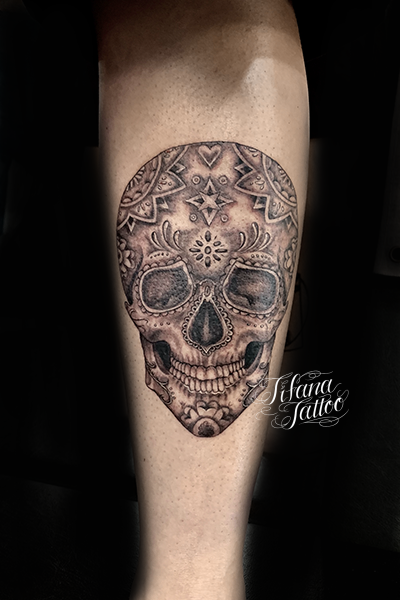 メキシカン スカルのタトゥー ギャラリー Tifana Tattoo 東京 渋谷のタトゥースタジオ