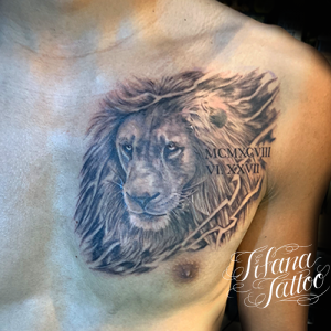 ライオンのタトゥーデザイン Tifana Tattoo 東京 渋谷のタトゥースタジオ
