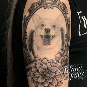 犬のタトゥーデザイン Tifana Tattoo 東京 渋谷のタトゥースタジオ 犬のタトゥーデザイン Tifana Tattoo 東京 渋谷のタトゥースタジオ