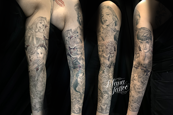 フルスリーブ タトゥー ギャラリー Tifana Tattoo 東京 渋谷のタトゥースタジオ