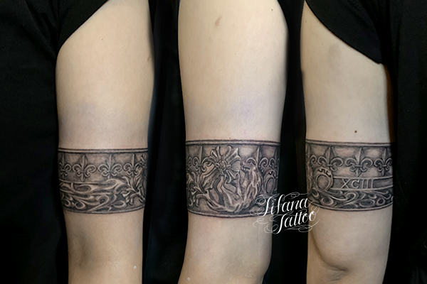 百合の紋章タトゥー ギャラリー Tifana Tattoo 東京 渋谷のタトゥースタジオ