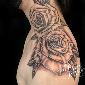 薔薇のタトゥーデザイン Tifana Tattoo 東京 渋谷のタトゥースタジオ 薔薇のタトゥーデザイン Tifana Tattoo 東京 渋谷のタトゥースタジオ