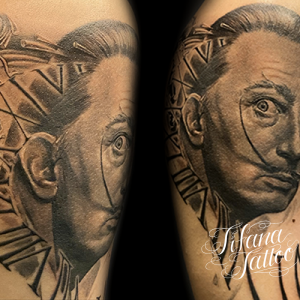 ダリのポートレート・タトゥー