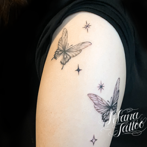 蝶のタトゥーデザイン Tifana Tattoo 東京 渋谷のタトゥースタジオ 蝶のタトゥーデザイン Tifana Tattoo 東京 渋谷のタトゥースタジオ