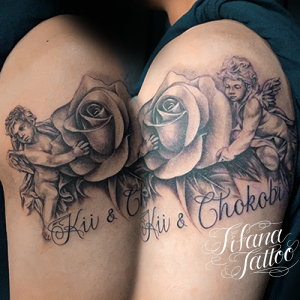 天使のタトゥーデザイン Tifana Tattoo 東京 渋谷のタトゥースタジオ 天使のタトゥーデザイン Tifana Tattoo 東京 渋谷のタトゥースタジオ