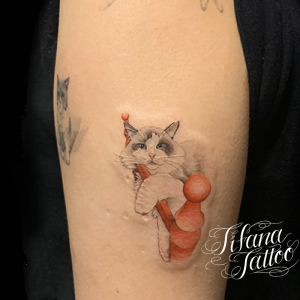 愛猫のポートレート・タトゥー