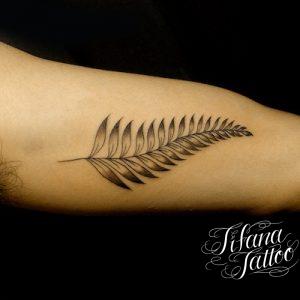 FEATHER|LEAVES TATTOO