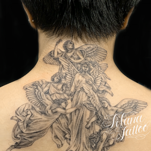 天使のタトゥーデザイン Tifana Tattoo 東京 渋谷のタトゥースタジオ 天使のタトゥーデザイン Tifana Tattoo 東京 渋谷のタトゥースタジオ