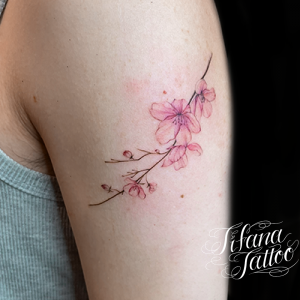 桜|サクラのファインライン・タトゥー