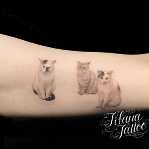 愛猫のポートレート・タトゥー