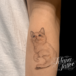 愛猫のポートレート・タトゥー