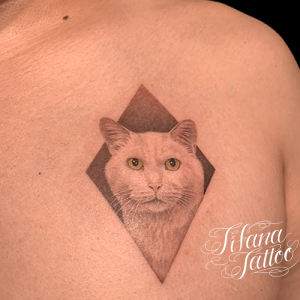 愛猫のポートレート・タトゥー