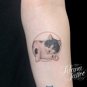 愛猫のポートレート・タトゥー