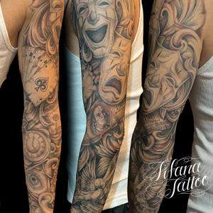 TWO FACEのフルスリーブ・タトゥー