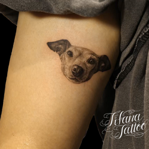 愛犬のポートレート・タトゥー