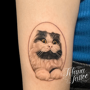 愛猫のポートレート・タトゥー