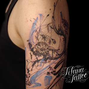 植物×アブストラクト・タトゥー