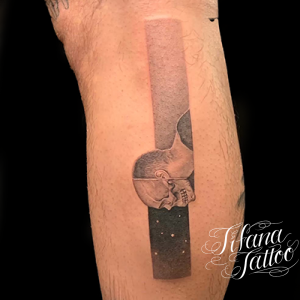 スカル|髑髏のファインライン・タトゥー