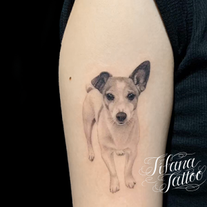 愛犬のポートレート・タトゥー